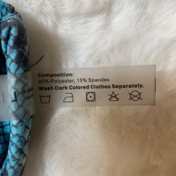 Zaful Snakeskin Tie Side Bikini Swimwear Size 8 - Picture 8 of 10